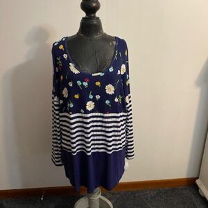 Tru Self Multi color top, size 2X